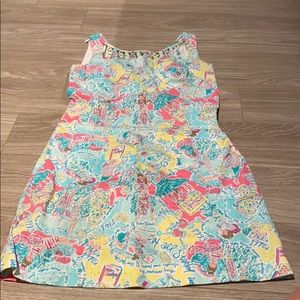 Lilly Pulitzer dress “in the beginning” print